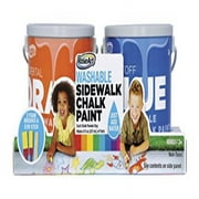 RoseArt Sidewalk Chalk Paint (2-Pack) Orbital Orange/Blastoff Blue