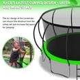 thumbnail image 3 of KOFUN Trampoline, 15FT Trampoline for Kids and Adult, Trampoline with Safety Enclosure Net, Light, Ladder, Basketball Hoop, Outdoor Trampoline, 1500LBS Weight Capacity, No Gap Design, 3 of 7