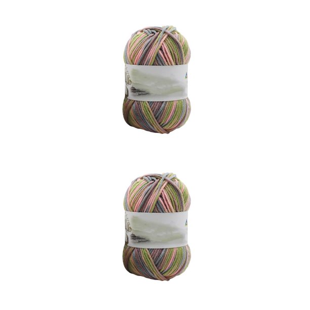 Inteprter Guantes de suéter de 5 hebras para mujer, hilo de tejer DIY, hilo de tejer a mano para suéter de bebé, suministros de costura de ganchillo No.20 2piezas