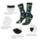 thumbnail image 4 of Fotbe Funny Spaceships Calcetas Largas con Estampado para Hombre y Mujer – Calcetas de Compresión Transpirables y Elásticas, Viajar y Uso Diario Talla 5-11, 4 of 6
