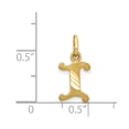 thumbnail image 3 of 14k Yellow GoldSmall Script Design Letter I Initial Charm Pendant, 3 of 4