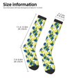 thumbnail image 2 of Fotbe Lilies Flowers Calcetas Divertidas Estampadas para Hombre y Mujer, Calcetas de Algodón hasta la Rodilla para Caminar, Correr, Enfermería y Embarazo, 2 of 6