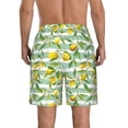 thumbnail image 3 of Kdxio Lemon Pattern Mens Casual Shorts - Drawstring Summer Beach Sports Shorts for Men, 3 of 9