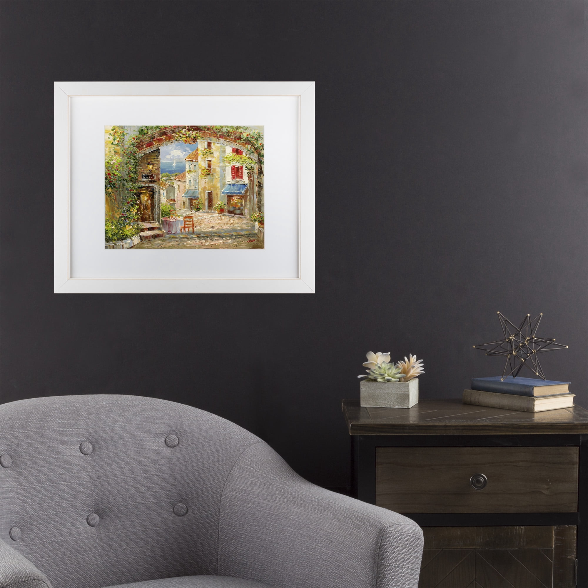 Trademark Fine Art 'Capri Isle' Matted Framed Art by Masters Fine Art