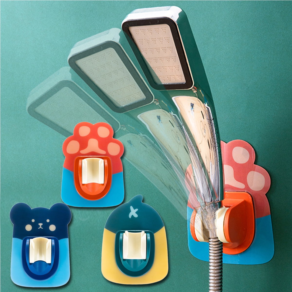 Cheers US Shower Head Holder Strong Adhesive Shower Wand Holder Wall