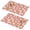 Pioneer Flower Floral, variant on Placemat, Pioneer Flower Floral Print Pattern Place Mats Table Mat Set Of 2, PVC Washable Placemats for Party Kitchen Dining Decoration, 18x12 Inch, Fade Resistant