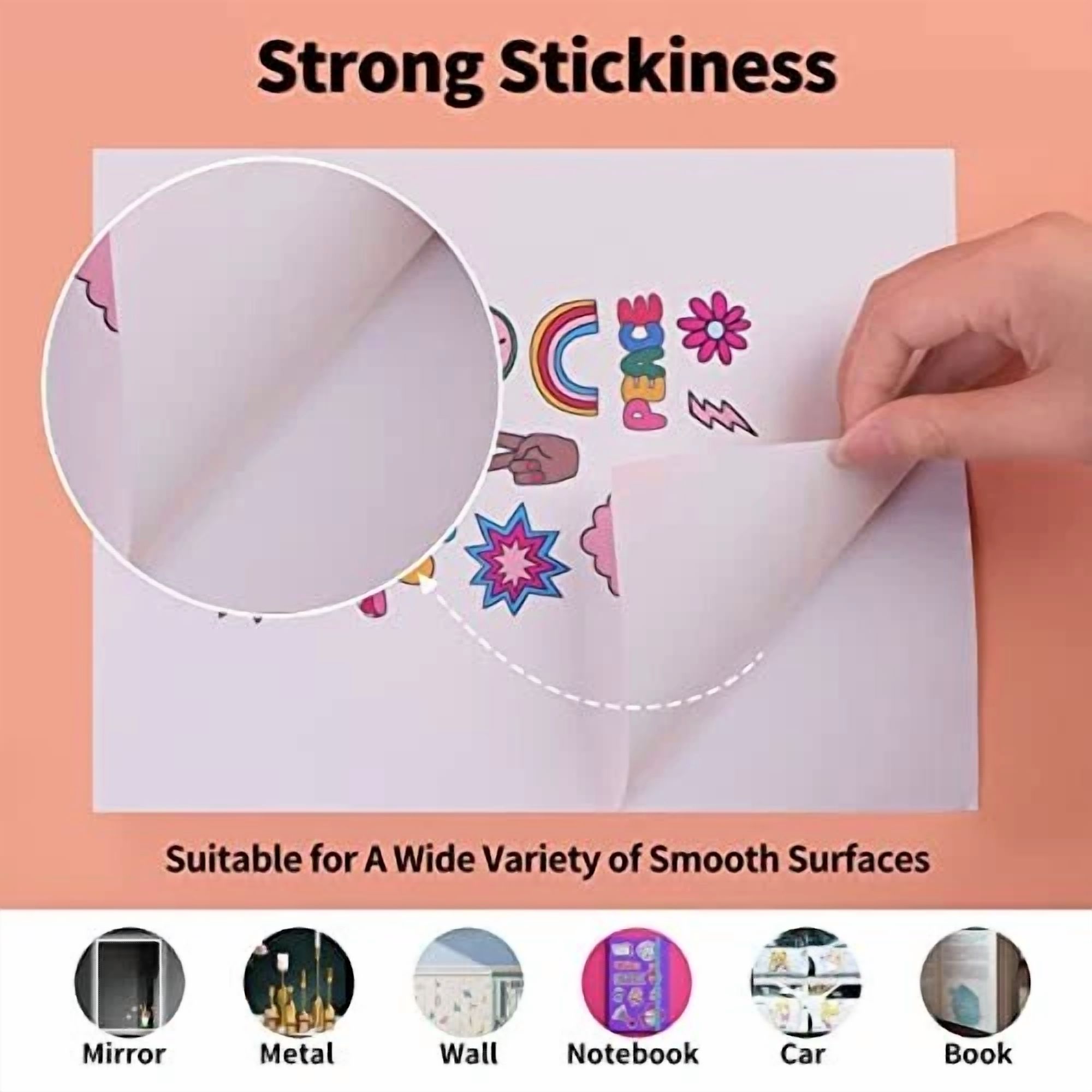 PRIME - Printable Vinyl Sticker Paper 30 Sheets Matte Paper For Inkjet/Laser 8.5"X11"