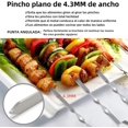 thumbnail image 3 of 50 Piezas de Brochetas de Acero Inoxidable, Planas de Nueve Caracteres, Utensilios de Barbacoa Reutilizables, Accesorios para Parrilla, Aptos para Picnics, 3 of 7
