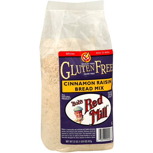 Bob's Red Mill Gluten Free Cinnamon Raisin Bread Mix, 22 oz (Pack of 4) by Bob'S Red Mill
