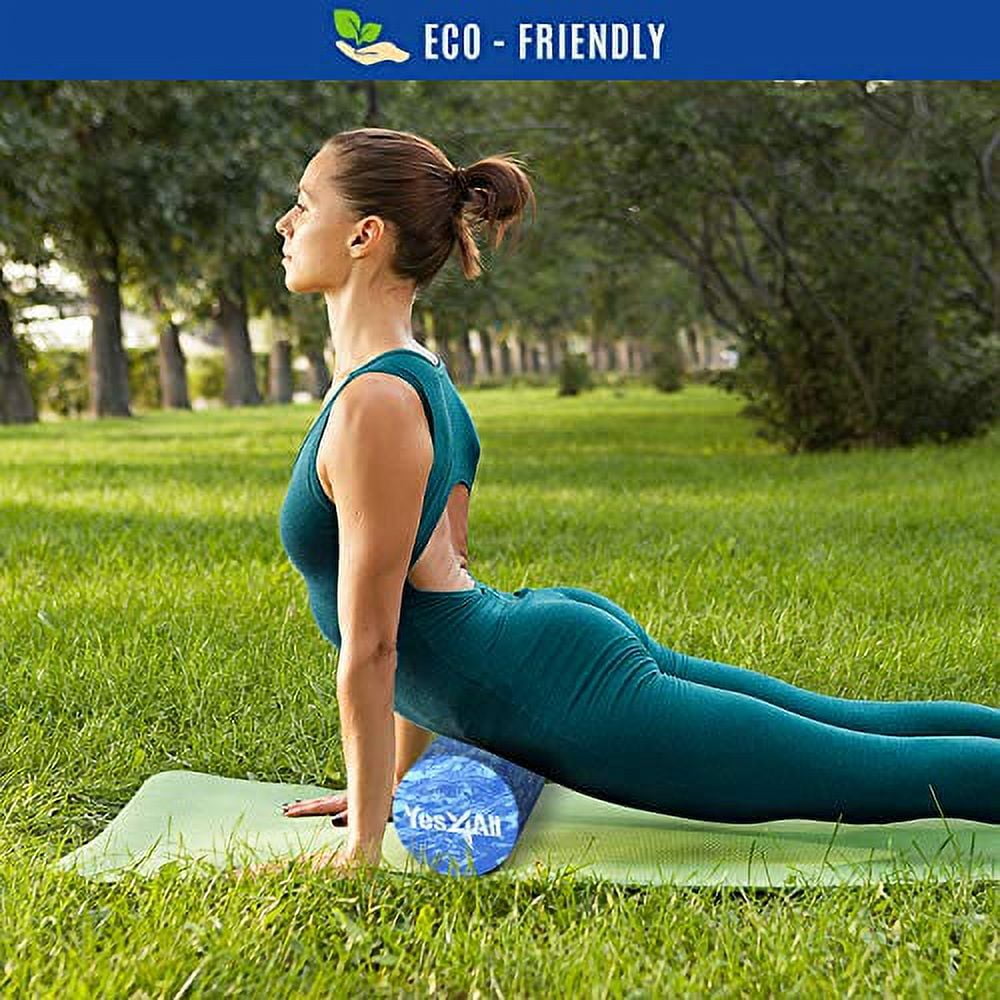 Yes4All EVA Firm Foam Roller for Back - Round Roller for Exercise, Yoga & Pilates 12/18/24/36 inch