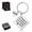 Silver 01, variant on Father’s Day Gifts from Son Daughter Children Keychain Gifts with Square Tag Keyring Birthday Christmas Gifts for Papa Daddy - Dear Dad Gold 05