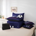 thumbnail image 4 of Erosebridal American Football Bedding Sets Twin Size,Rugby Game Comforter Sets With Sheets,Sport Gamer Room Decorative,Reversible,Breathable,7Pcs, 4 of 5