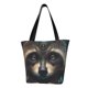thumbnail image 1 of Fotbe Tribal Style Raccoon Bolsa de Playa con Estampado, Bolsa de Hombro, Bolsa de Mano Espaciosa, Bolsa de Viaje Ligera, Bolsa de Compras Versátil, 1 of 6