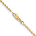 thumbnail image 3 of Primal Gold 14 Karat Yellow Gold 1.65mm Solid Diamond-cut Cable Chain, 3 of 4