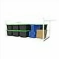 thumbnail image 3 of MonsterRax Overhead Garage Storage Rack - 4 x 8 Ceiling Shelving, Adjustable Hanging Racks, Color: White, 24"-45" Ceiling Drop., 3 of 4