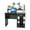 Black, variant on General Style Modern E1 15MM Chipboard Computer Desk White