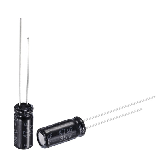 47uF 35V Capacitor, Aluminum Electrolytic Capacitors 105C High Temp 50pcs