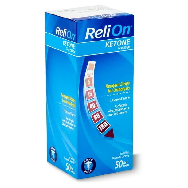 ReliOn Ketone Test Strips, 50 Count