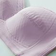 thumbnail image 4 of Loopsun Womens Bras Plus Size, Bras for Women, Woman's Solid Color Thin Breathable Back Buckle Everyday Bra without Steel Rim Purple XL, 4 of 5