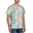 thumbnail image 2 of Bixox Men's Watercolor Tiger Printed Short Sleeve Skinny Athletic T-Shirt, 2 of 6