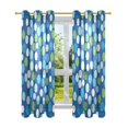 thumbnail image 7 of Yayeee Window Curtains Light Filtering 63"x52" Grommet Panel Pair Home Living Room Decor, Blue Dots, 7 of 7
