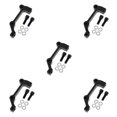 thumbnail image 1 of Ruiboury Bicycle Bike Disc Brake Mount Adaptor Caliper for PM IS to Black Front 5Set, 1 of 6