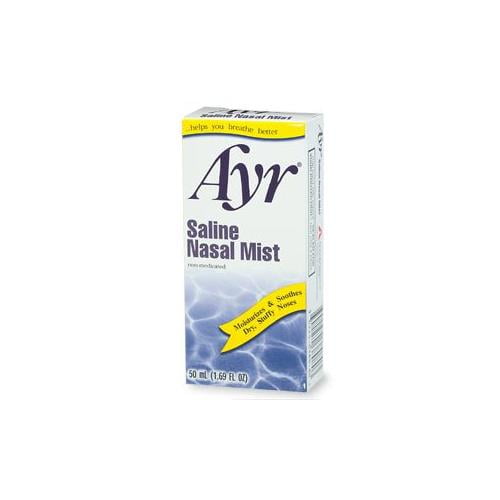 Ayr Saline Nasal Mist Non-Medicated  Gluten Free Moisturizing 50ml