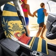 thumbnail image 4 of Chririnla Hello Summer Terry Cloth Car Seat Towel Cover, Non Slip Waterproof Seat Protector for Cars SUVs and Trucks, Machine Washable, 4 of 7
