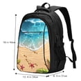 thumbnail image 5 of Daiia Tropical Beach With Starfish Pattern USB Charging Backpack for Men and Women, Anti-Theft Backpack,Travel Backpack,School Backpack,College Backpack,Laptop Backpack, 5 of 7