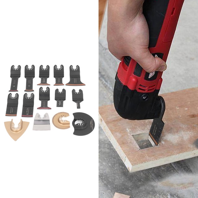 Oscillating Blade, Quick Release Accurate Positioning 14Pcs Sturdy Universal Oscillating Saw Blade for Acrylics