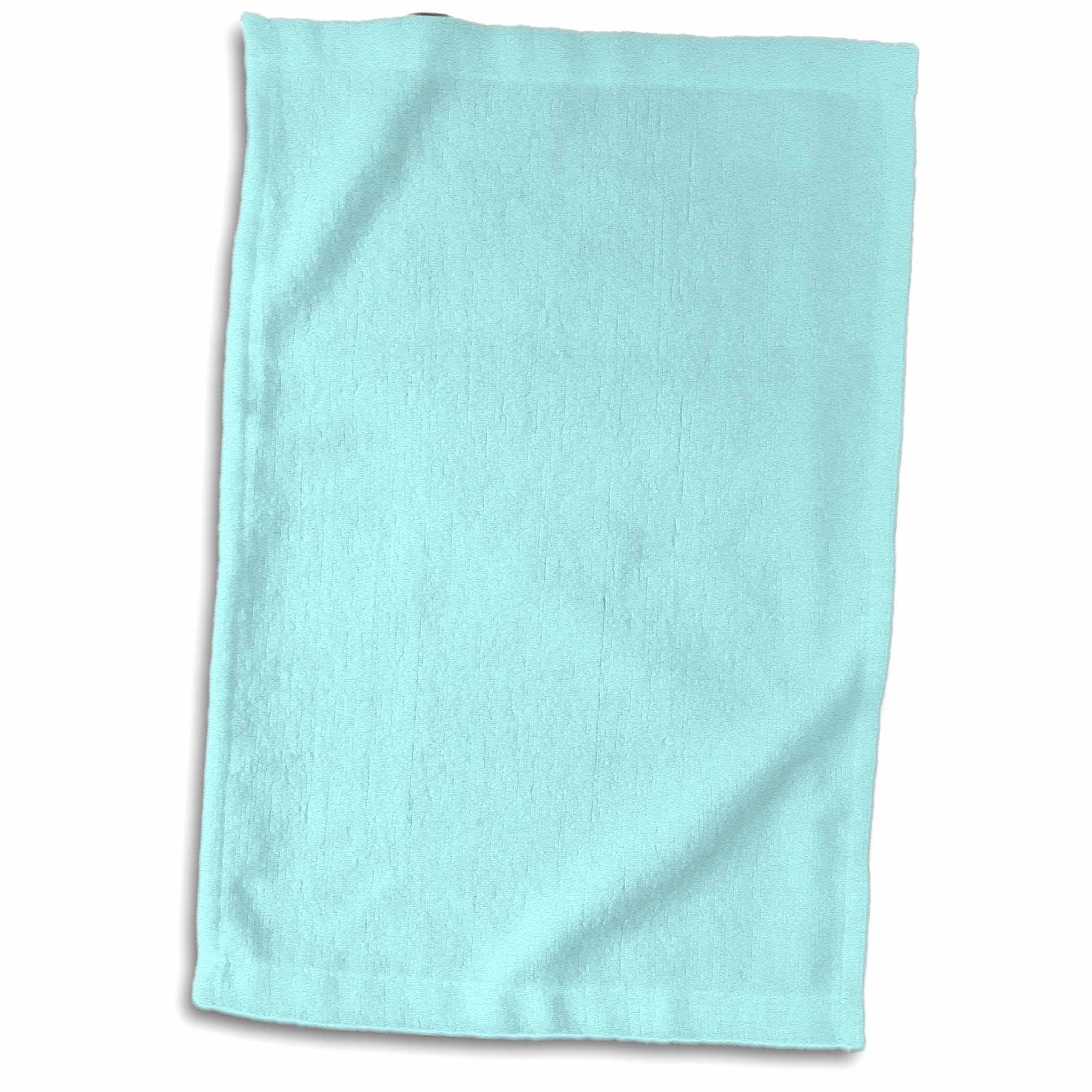 3dRose Light Aqua Towel, 15 by 22inch