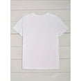 thumbnail image 3 of Heat Tree Print T-shirt for Women, Crew Neck Short Top, Loose and Fashionable, Perfect Gift, 3 of 6