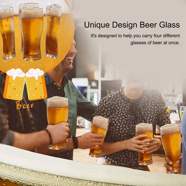 Taza 4 En 1, Vasos De Cerveza, Taza, Copa De Vino Acrílica Transparente Para Bar, Club, Suministros Para Fiestas