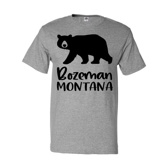 Inktastic Bozeman, Montana Black Bear Silhouette T-Shirt