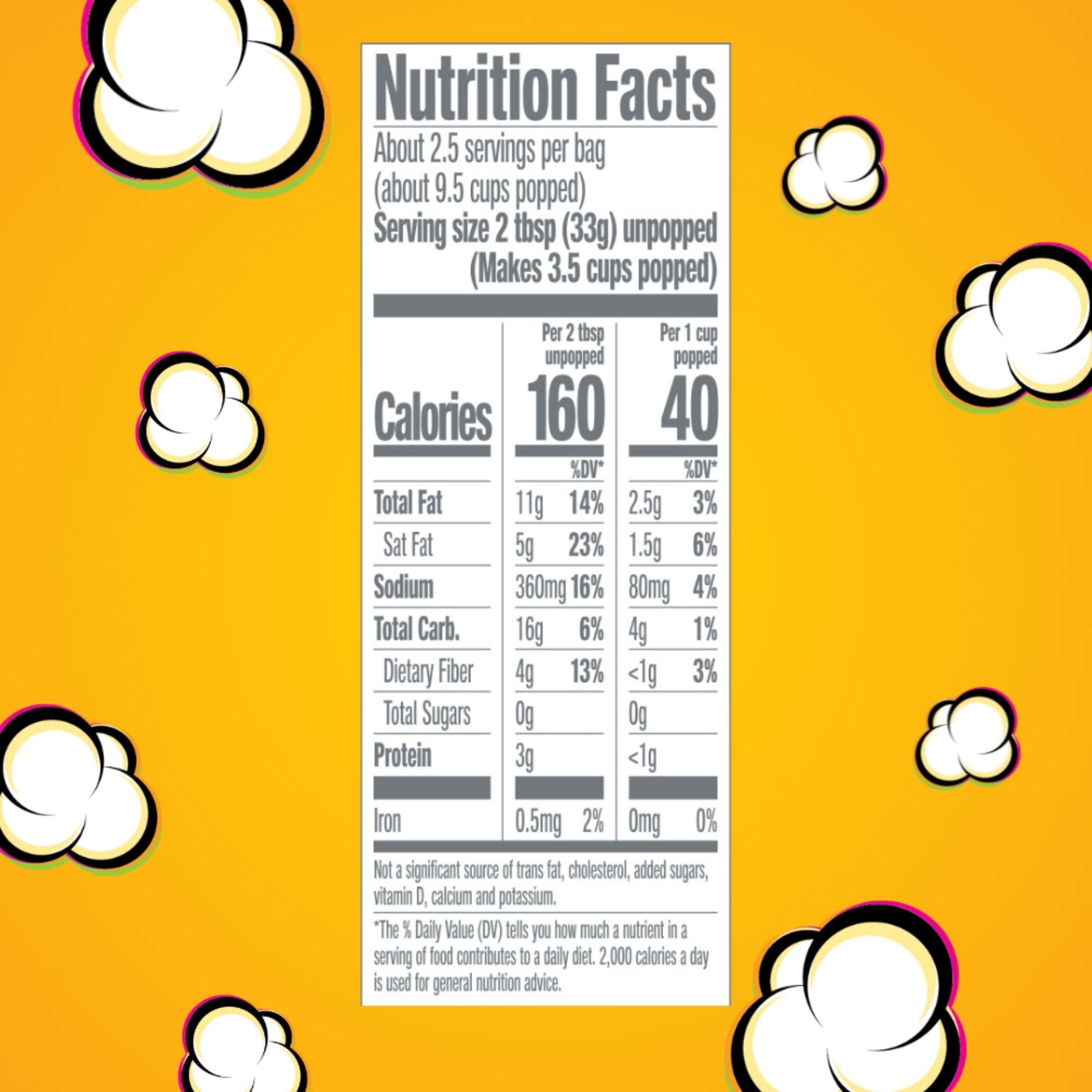 JOLLY TIME White Cheddar Cheese Microwave Popcorn, 2.9oz Sharing Bag, 6 Bags Per Carton (White Cheddar, 2.9 Ounce (Pack of 36))