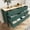 Green, variant on ZOSQUARE 6 Drawer Dresser for Bedroom, Modern Green Dresser with Wood Top and Gold Knobs, Chest of drawers for Bedroom, Living Room, Hallway