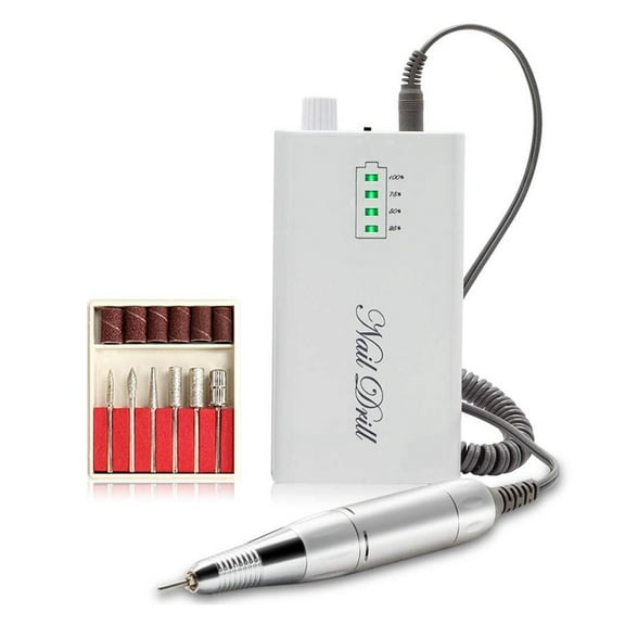 35000RPM Portable Cordless Electric Nails Drill Machine Acrylic gel remover Nail File Drill Bits kit Nail Polishing Equipment ,Low Noise
