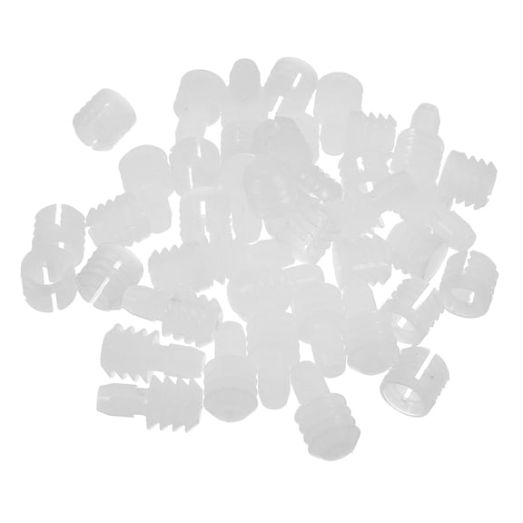 100 piezas de plástico de plástico para tuercas insertadas bisagra de plástico insertar tacos de plástico para conexiones de muebles baño de reemplazo