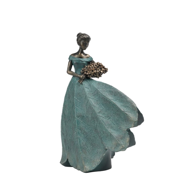 Estatua de hadas Guichifun Leaf Angel para niñas, decoración de mesa de resina