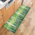 thumbnail image 5 of Kitchen Rugs and Mats,Birch Forest Green Leaves Seamless 2 Piece Anti Fatigue Area Runner Rug Set Comfort Standing Floor Mat,Vintage Oil Painting Art Non Slip Absorbent Doormats for Laundry/Bathroom, 5 of 6