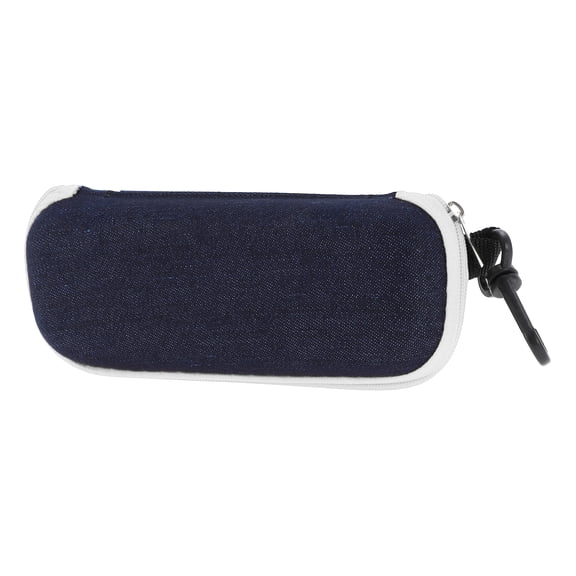 Unique Bargains Zipper Eyeglasses Case Lightweight Eyeglasses Storage 6.38"x2.44"x1.57" White