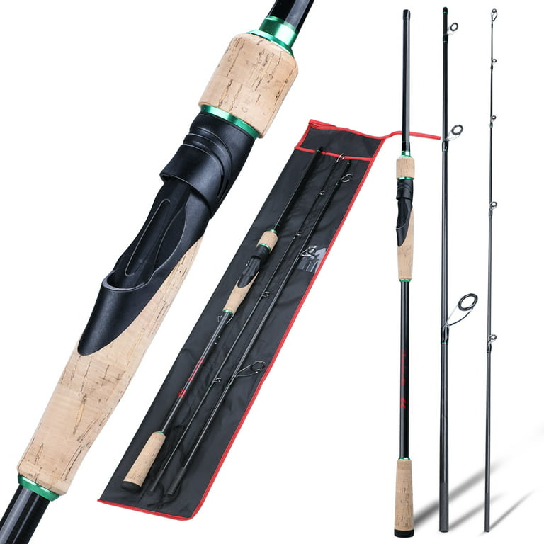Sougayilang Spinning Casting Fishing Rod 3 Section Ultralight