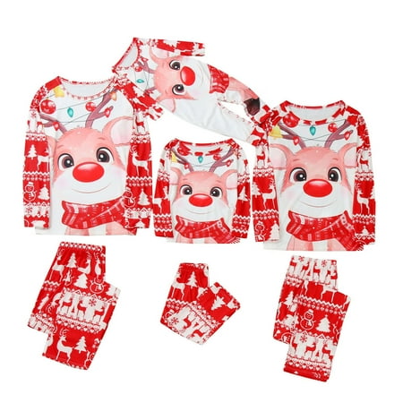 

Nomeni Christmas Men Daddy Print Blouse Tops And Pants Family Clothes Pajamas