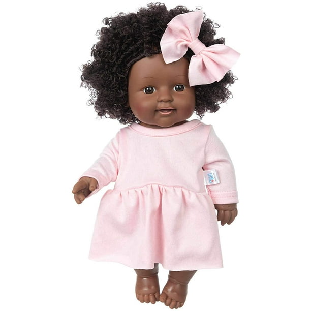 Black baby dolls hotsell with long hair