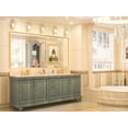 thumbnail image 6 of Keonjinn 60” x 30” Brushed Gold Bathroom Mirror Metal Framed Rectangular Vanity Mirror Large Modern Wall-Mounted Bathroom Mirror(Horizontal/Vertical), 6 of 7
