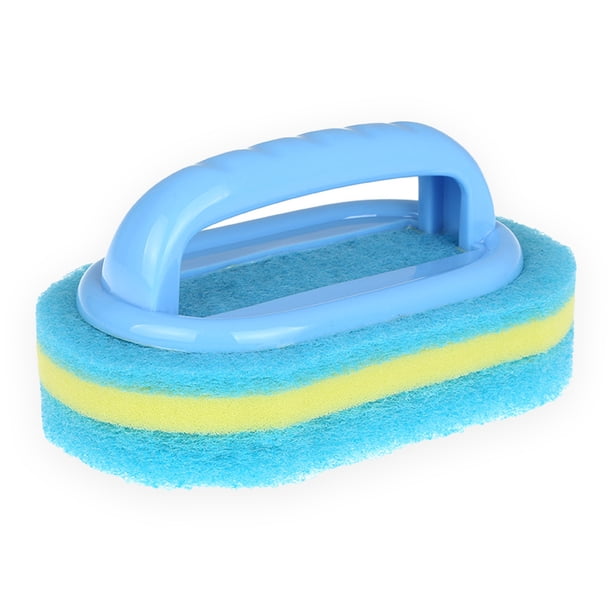 Monstrate Cepillo de esponja de PP, mango de plástico reutilizable, cepillos inodoros para interiores, hogar, cocina, fregadero de pared, placa, Type6 NO6 Monstrate HA011706-01