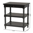 thumbnail image 6 of Baxton Studio Imogene Retro-Modern Black Wood End Table, 6 of 8