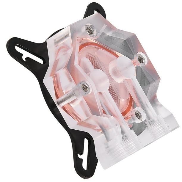 Universal Copper Base Water Cooling Block, GPU Water Cooling Block, Stainless Steel Buckle Holder 25 Water Channels 40MM For Computer PC GPU