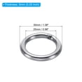 thumbnail image 2 of Unique Bargains 25mm Metal O Rings, 4 Pack 304 Stainless Steel Round Rings for Hardware Bags, 2 of 7