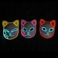 thumbnail image 7 of Fox Demon LED Mask Slayers Costume Props Japanese Anime Plastic Fox Face Cosplay Glowing Masks for Adult Masquerade, 7 of 7
